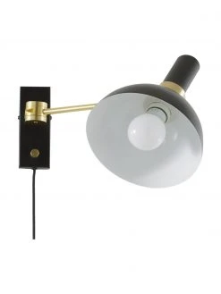 Marksl&ouml;jd Gro&szlig;e Dimmbare Wandleuchte Larry mit Stecker, T 41 x H 24 cm -Leuchten Verkaufsladen Grosse Dimmbare Wandleuchte Larry mit Stecker 5