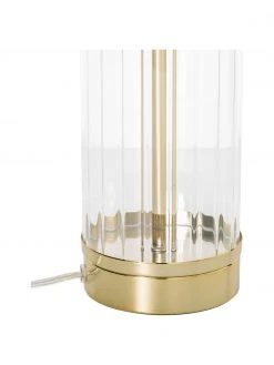 Westwing Collection Gro&szlig;e Glam-Tischlampe Gabor mit Glasfu&szlig;, Ø 35 x H 64 cm -Leuchten Verkaufsladen Grosse Glam Tischlampe Gabor mit Glasfuss 5
