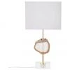 Westwing Collection Gro&szlig;e Glam-Tischlampe Treasure mit Achat-Dekor, B 33 x H 62 cm