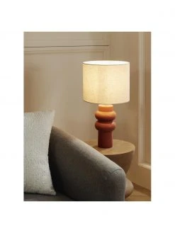 Westwing Collection Große Keramik-Tischlampe Christine in Terrakotta, Ø 28 x H 53 cm 10 Westwing Collection Große Keramik-Tischlampe Christine in Terrakotta, Ø 28 x H 53 cm -Leuchten Verkaufsladen Grosse Keramik Tischlampe Christine in Terrakotta 2