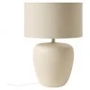 Westwing Collection Gro&szlig;e Keramik-Tischlampe Eileen in Beige, Ø 33 cm x H 48 cm -Leuchten Verkaufsladen Grosse Keramik Tischlampe Eileen in Beige