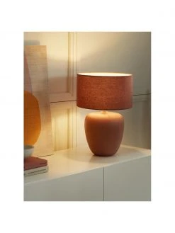 Westwing Collection Gro&szlig;e Keramik-Tischlampe Eileen in Terrakotta, Ø 33 cm x H 48 cm -Leuchten Verkaufsladen Grosse Keramik Tischlampe Eileen in Terrakotta 2