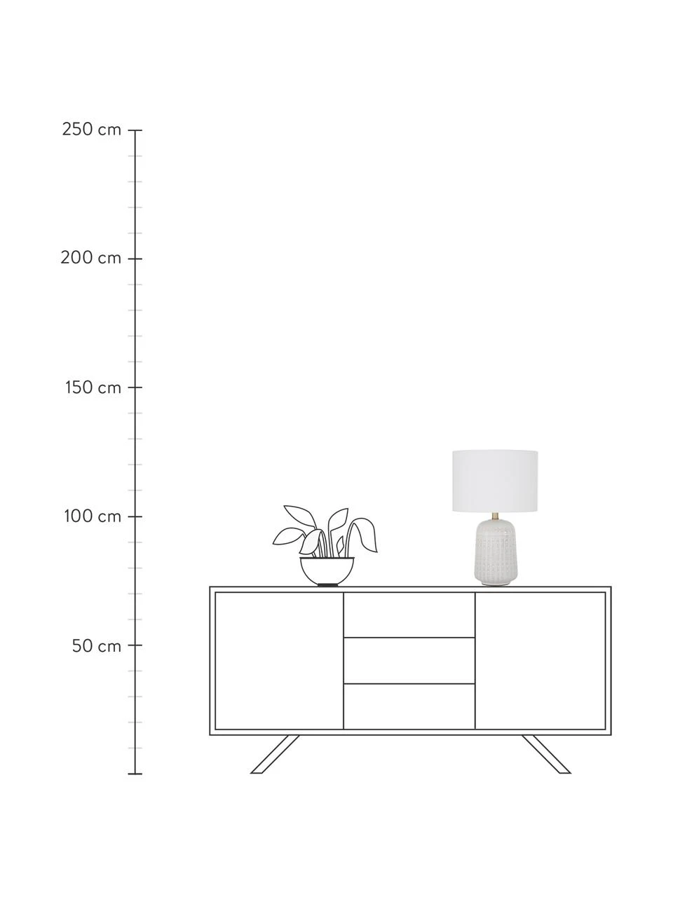 Westwing Collection Große Keramik-Tischlampe Iva, Ø 33 x H 53 cm 6 Westwing Collection Große Keramik-Tischlampe Iva, Ø 33 x H 53 cm – Bild 4