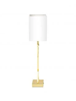 Westwing Collection Gro&szlig;e Klassische Tischlampe Vanessa in Gold, B 27 x H 52 cm -Leuchten Verkaufsladen Grosse Klassische Tischlampe Vanessa in Gold 5