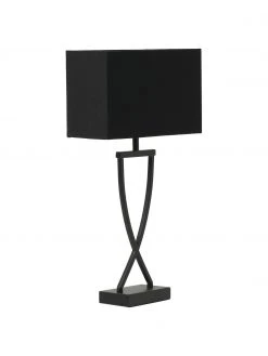 Westwing Collection Gro&szlig;e Klassische Tischlampe Vanessa in Schwarz, B 27 x H 52 cm -Leuchten Verkaufsladen Grosse Klassische Tischlampe Vanessa in Schwarz 3