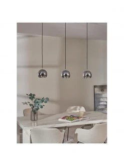 Frandsen Gro&szlig;e Kugel-Pendelleuchte Ball in Chromfarben, B 100 x H 18 cm -Leuchten Verkaufsladen Grosse Kugel Pendelleuchte Ball in Chromfarben 2