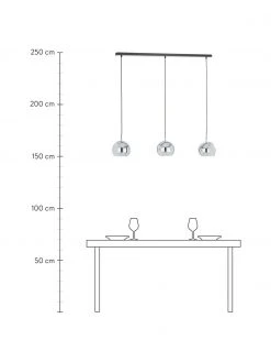 Frandsen Gro&szlig;e Kugel-Pendelleuchte Ball in Chromfarben, B 100 x H 18 cm -Leuchten Verkaufsladen Grosse Kugel Pendelleuchte Ball in Chromfarben 4