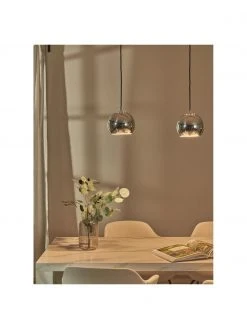 Frandsen Gro&szlig;e Kugel-Pendelleuchte Ball in Chromfarben, B 100 x H 18 cm -Leuchten Verkaufsladen Grosse Kugel Pendelleuchte Ball in Chromfarben 5