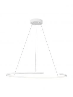 Gro&szlig;e LED-Pendelleuchte Breda in Wei&szlig;, Ø 70 x H 200 cm -Leuchten Verkaufsladen Grosse LED Pendelleuchte Breda in Weiss 3