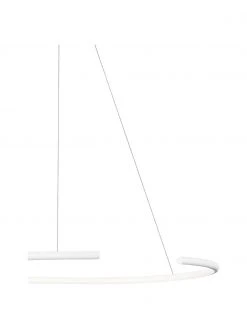 Gro&szlig;e LED-Pendelleuchte Breda in Wei&szlig;, Ø 70 x H 200 cm -Leuchten Verkaufsladen Grosse LED Pendelleuchte Breda in Weiss 4