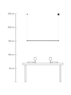 Gro&szlig;e LED-Pendelleuchte Elettra, B 120 x H 2 cm -Leuchten Verkaufsladen Grosse LED Pendelleuchte Elettra 2