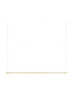 Gro&szlig;e LED-Pendelleuchte Elettra in Goldfarben, B 120 x H 2 cm -Leuchten Verkaufsladen Grosse LED Pendelleuchte Elettra in Goldfarben 4