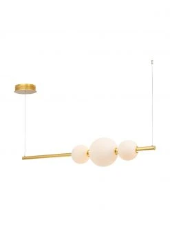 Gro&szlig;e LED-Pendelleuchte Freccia in Gold, B 131 x H 22 cm -Leuchten Verkaufsladen Grosse LED Pendelleuchte Freccia in Gold 3