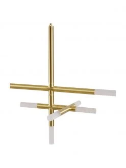 Westwing Collection Gro&szlig;e LED-Pendelleuchte Gratia in Gold, B 90 x H 90 cm -Leuchten Verkaufsladen Grosse LED Pendelleuchte Gratia in Gold 3