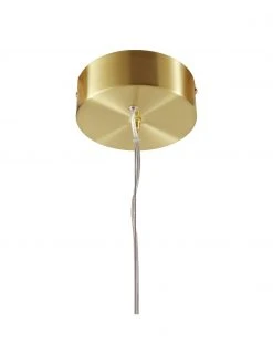 Westwing Collection Gro&szlig;e LED-Pendelleuchte Gratia in Gold, B 90 x H 90 cm -Leuchten Verkaufsladen Grosse LED Pendelleuchte Gratia in Gold 4