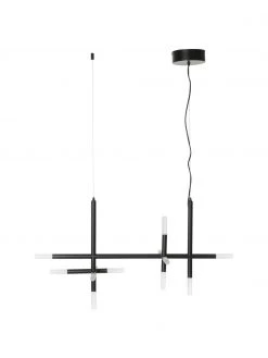 Westwing Collection Gro&szlig;e LED-Pendelleuchte Gratia in Schwarz, B 90 x H 90 cm -Leuchten Verkaufsladen Grosse LED Pendelleuchte Gratia in Schwarz 3