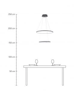 Gro&szlig;e LED-Pendelleuchte Orion, Ø 60 x H 50 cm -Leuchten Verkaufsladen Grosse LED Pendelleuchte Orion 3