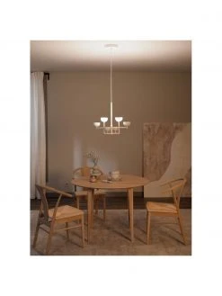 Westwing Collection Große LED-Pendelleuchte Paula in Mattweiß, B 55 x H 49 cm 10 Westwing Collection Große LED-Pendelleuchte Paula in Mattweiß, B 55 x H 49 cm -Leuchten Verkaufsladen Grosse LED Pendelleuchte Paula in Mattweiss 2