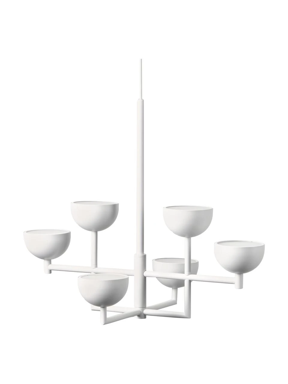 Westwing Collection Große LED-Pendelleuchte Paula in Mattweiß, B 55 x H 49 cm 3 Westwing Collection Große LED-Pendelleuchte Paula in Mattweiß, B 55 x H 49 cm