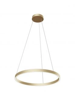 Gro&szlig;e LED-Pendelleuchte Rim in Gold, Ø 60 x H 40 cm -Leuchten Verkaufsladen Grosse LED Pendelleuchte Rim in Gold 3