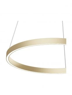 Gro&szlig;e LED-Pendelleuchte Rim in Gold, Ø 60 x H 40 cm -Leuchten Verkaufsladen Grosse LED Pendelleuchte Rim in Gold 4