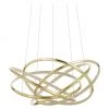 Kare Design Gro&szlig;e LED-Pendelleuchte Saturn in Gold, Ø 72 x H 75 cm -Leuchten Verkaufsladen Grosse LED Pendelleuchte Saturn in Gold