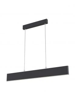 Gro&szlig;e LED-Pendelleuchte Step in Schwarz, B 91 x H 20 cm -Leuchten Verkaufsladen Grosse LED Pendelleuchte Step in Schwarz 2