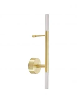 Westwing Collection Große LED-Wandleuchte Gratia in Gold, B 10 x H 45 cm