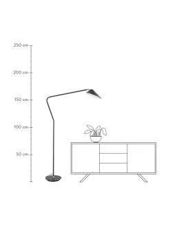 Westwing Collection Große Leselampe Neron mit Gold-Dekor in Schwarz, B 105 x H 171 cm 11 Westwing Collection Große Leselampe Neron mit Gold-Dekor in Schwarz, B 105 x H 171 cm -Leuchten Verkaufsladen Grosse Leselampe Neron mit Gold Dekor in Schwarz 3