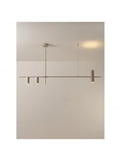 Westwing Collection Gro&szlig;e Moderne Pendelleuchte Cassandra in Beige, B 143 x H 73 cm -Leuchten Verkaufsladen Grosse Moderne Pendelleuchte Cassandra in Beige 3