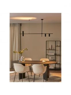 Westwing Collection Gro&szlig;e Moderne Pendelleuchte Cassandra in Schwarz, B 143 x H 73 cm -Leuchten Verkaufsladen Grosse Moderne Pendelleuchte Cassandra in Schwarz 4
