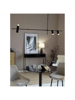 Westwing Collection Gro&szlig;e Moderne Pendelleuchte Cassandra in Schwarz, B 143 x H 73 cm -Leuchten Verkaufsladen Grosse Moderne Pendelleuchte Cassandra in Schwarz 5