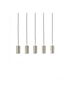 Westwing Collection Gro&szlig;e Pendelleuchte Arvo in Chromfarben, B 75 cm x H 120 cm