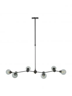 Westwing Collection Gro&szlig;e Pendelleuchte Aurelia in Schwarz, B 110 x H 60 cm -Leuchten Verkaufsladen Grosse Pendelleuchte Aurelia in Schwarz 5