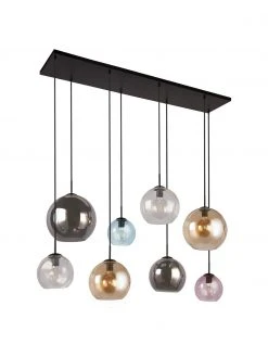 Searchlight Gro&szlig;e Pendelleuchte Bar aus farbigem Glas, B 151 x H 150 cm -Leuchten Verkaufsladen Grosse Pendelleuchte Bar aus farbigem Glas 4