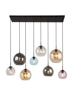 Searchlight Gro&szlig;e Pendelleuchte Bar aus farbigem Glas, B 151 x H 150 cm -Leuchten Verkaufsladen Grosse Pendelleuchte Bar aus farbigem Glas 5