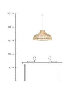 Marksl&ouml;jd Gro&szlig;e Pendelleuchte Braid aus Rattan, Ø 72 x H 37 cm -Leuchten Verkaufsladen Grosse Pendelleuchte Braid aus Rattan 2