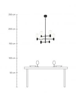 Marksl&ouml;jd Gro&szlig;e Pendelleuchte Capital in Schwarz, Ø 63 cm -Leuchten Verkaufsladen Grosse Pendelleuchte Capital in Schwarz 3