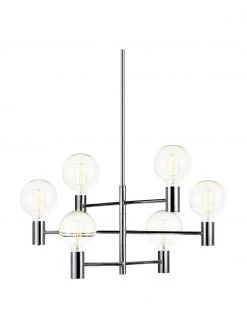 Marksl&ouml;jd Gro&szlig;e Pendelleuchte Capital in Silber, Ø 63 cm