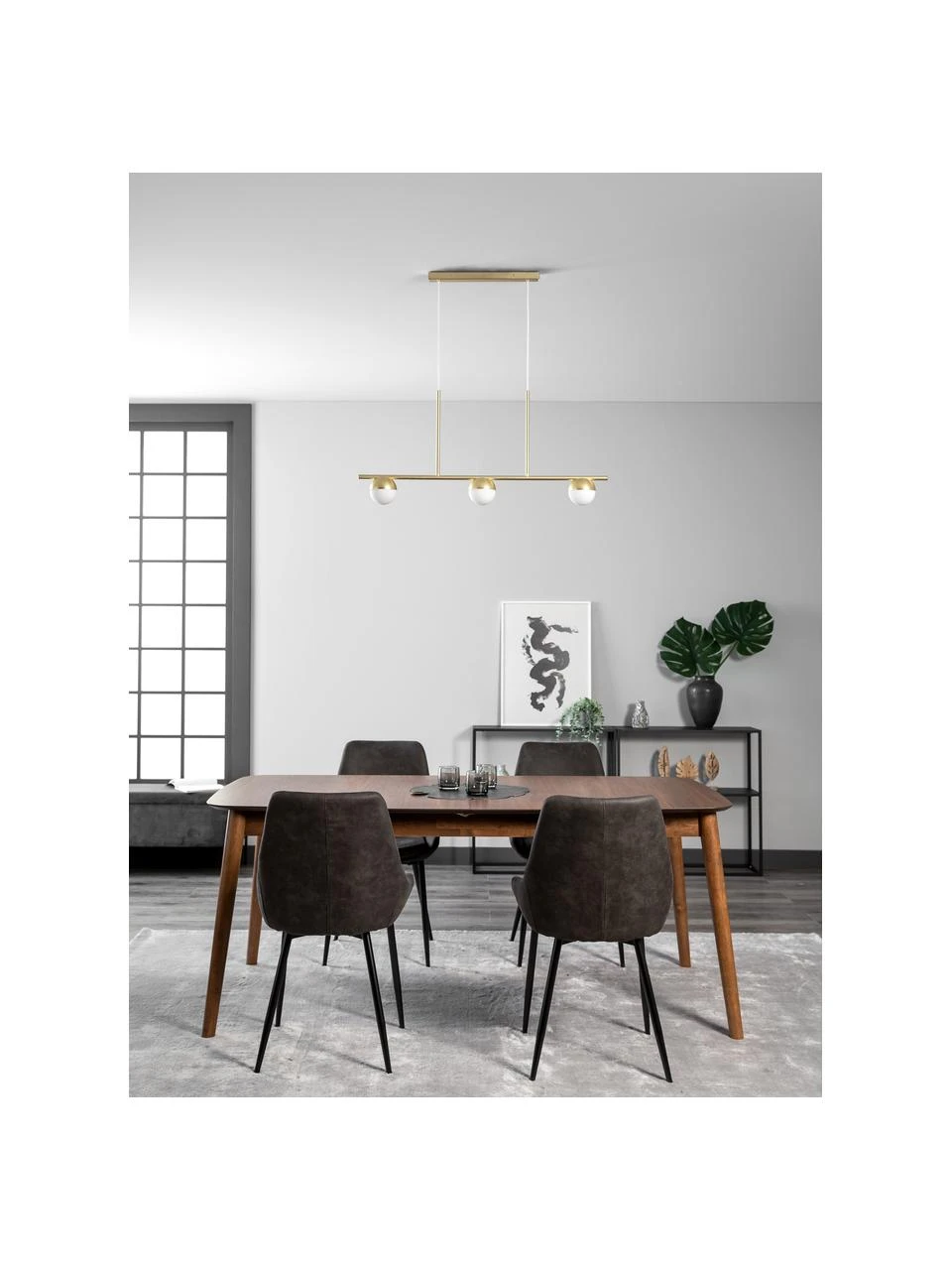 Nordlux Große Pendelleuchte Contina mit Opalglas, B 90 x H 42 cm 4 Nordlux Große Pendelleuchte Contina mit Opalglas, B 90 x H 42 cm – Bild 2