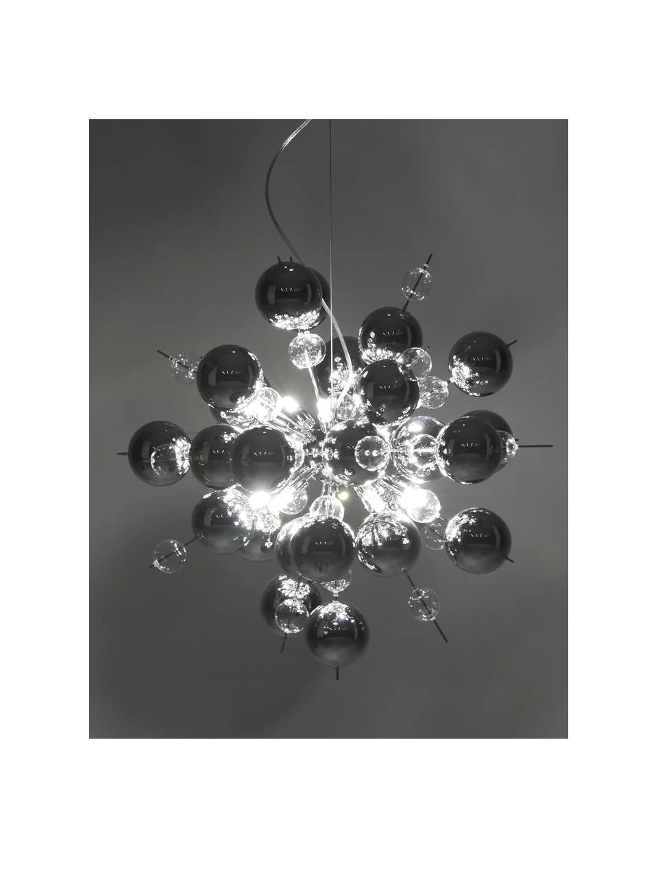 Große Pendelleuchte Explosion aus Glaskugeln, Ø 65 cm 6 Große Pendelleuchte Explosion aus Glaskugeln, Ø 65 cm – Bild 4