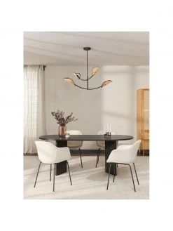 Westwing Collection Gro&szlig;e Pendelleuchte Freja aus Wiener Geflecht, B 112 x H 89 cm -Leuchten Verkaufsladen Grosse Pendelleuchte Freja aus Wiener Geflecht 2