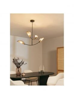 Westwing Collection Gro&szlig;e Pendelleuchte Freja aus Wiener Geflecht, B 112 x H 89 cm -Leuchten Verkaufsladen Grosse Pendelleuchte Freja aus Wiener Geflecht 4