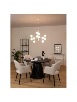 Westwing Collection Gro&szlig;e Pendelleuchte Grover mit Glaskugeln in Wei&szlig;, Ø 70 x H 56 cm -Leuchten Verkaufsladen Grosse Pendelleuchte Grover mit Glaskugeln in Weiss 5