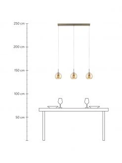 Westwing Collection Gro&szlig;e Pendelleuchte Hamilton in Messing, B 81 x H 13 cm -Leuchten Verkaufsladen Grosse Pendelleuchte Hamilton in Messing 3