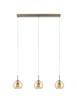 Westwing Collection Gro&szlig;e Pendelleuchte Hamilton in Messing, B 81 x H 13 cm -Leuchten Verkaufsladen Grosse Pendelleuchte Hamilton in Messing 4