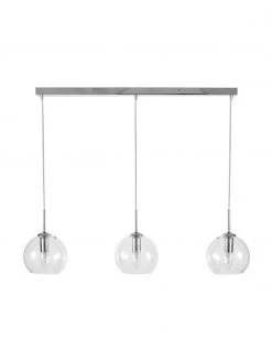 Westwing Collection Gro&szlig;e Pendelleuchte Hamilton in Silber, B 81 x H 13 cm -Leuchten Verkaufsladen Grosse Pendelleuchte Hamilton in Silber 2