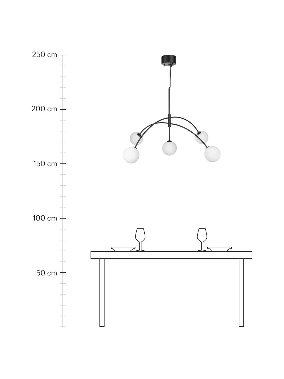 Markslöjd Große Pendelleuchte Heaven aus Opalglas, Ø 117 x H 70 cmNur noch wenige verfügbar 6 Markslöjd Große Pendelleuchte Heaven aus Opalglas, Ø 117 x H 70 cmNur noch wenige verfügbar – Bild 4