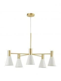 Westwing Collection Gro&szlig;e Pendelleuchte Sia aus Metall, Ø 75 x H 14 cm -Leuchten Verkaufsladen Grosse Pendelleuchte Sia aus Metall 3