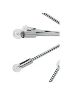 Westwing Collection Gro&szlig;e Pendelleuchte Spike in Chrom, Ø 90 cm -Leuchten Verkaufsladen Grosse Pendelleuchte Spike in Chrom 4